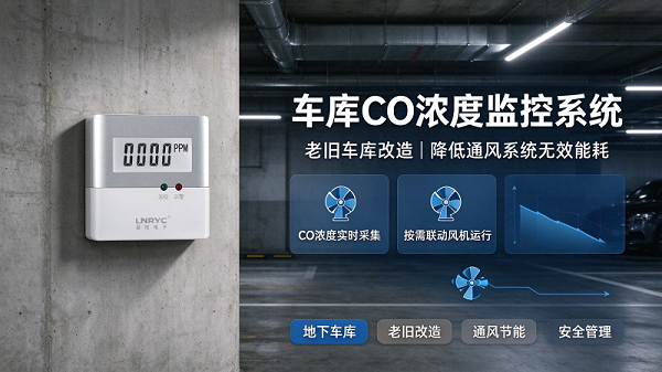 老旧车库改造停车库CO浓度监控系统